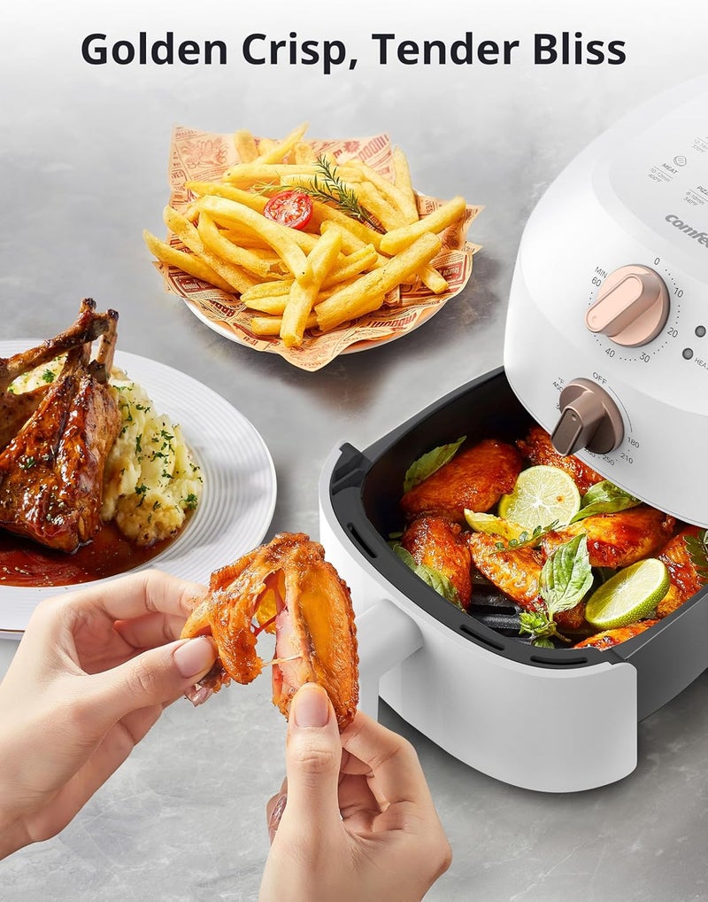 Comfee' ' Compact 2.1 Quart Air Fryer with 12 Menu Options, Adjustable Timer & Temperature Control 180-400 degrees F, Dishwasher-Safe Nonstick Fry Basket - Image 4